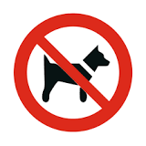 Afbeeldingsresultaat voor honden niet toegestaan